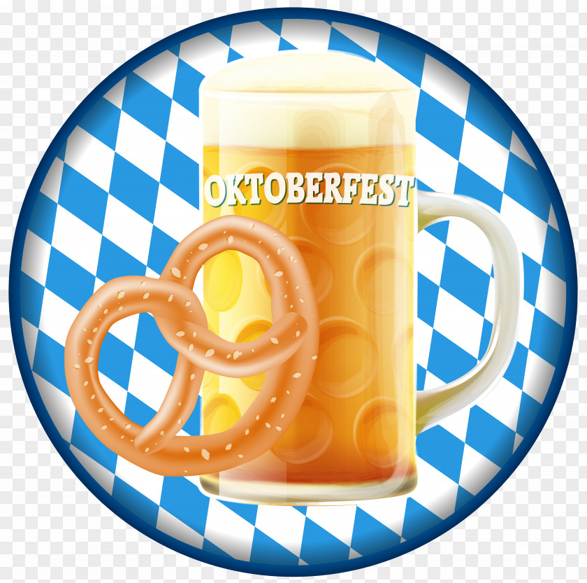 Oktoberfest Badge With Beer Clip Art Image PNG