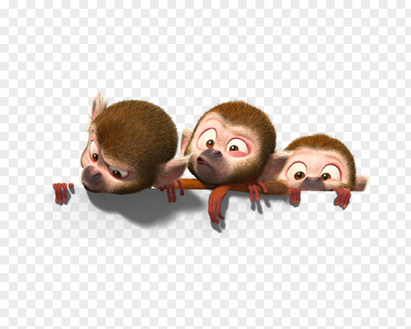 Three Little Monkeys T-shirt Monkey Character PNG