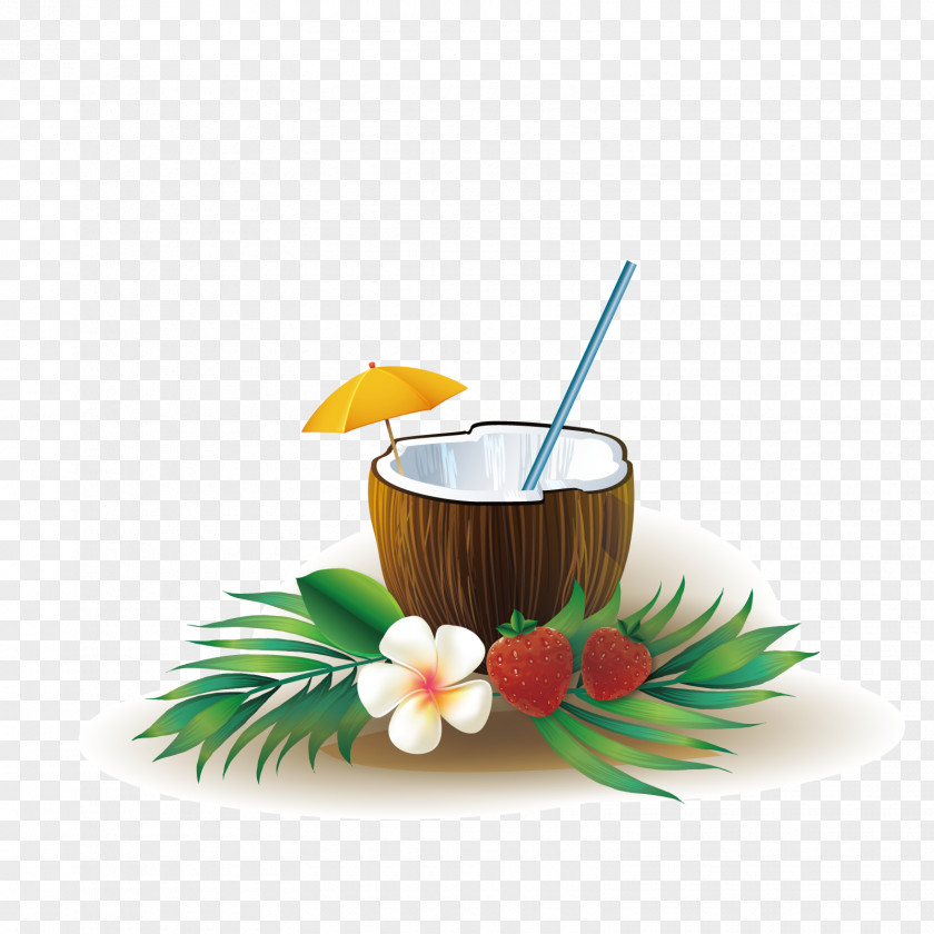 Vector Coconut Juice Water Happy Eid Shrimp Curry PNG