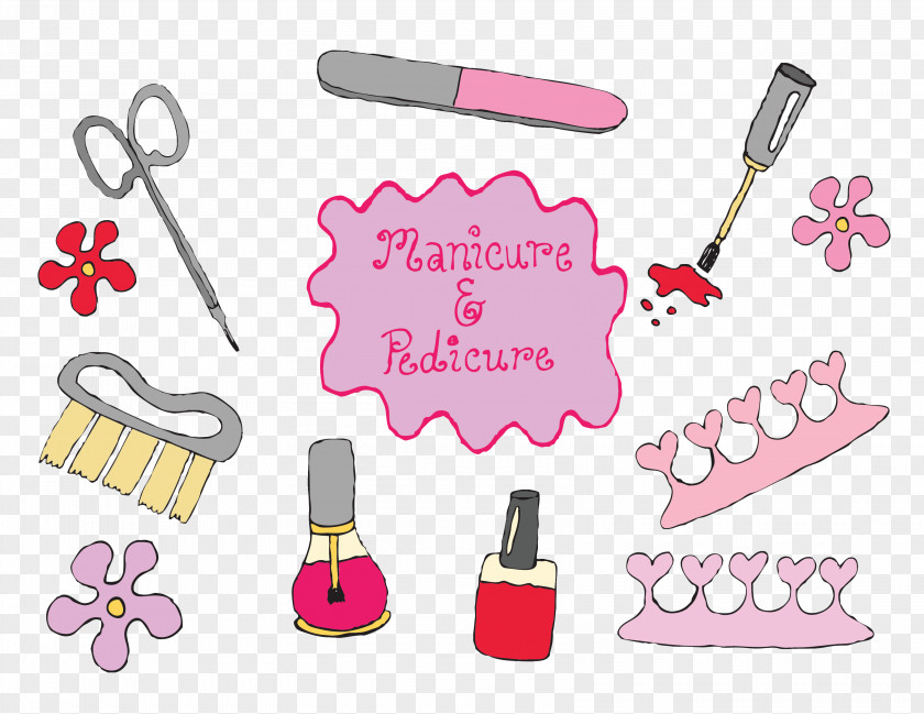 Beauty Nail Manicure Pedicure Polish Cosmetics PNG