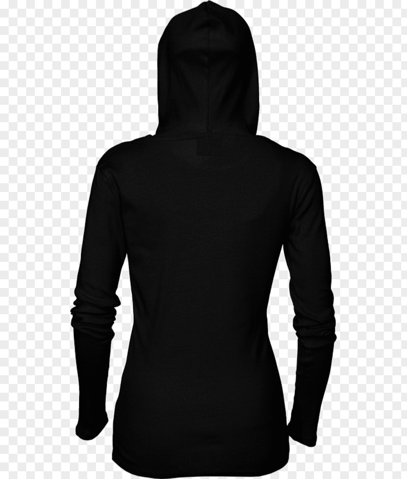 Black Hoodie T-shirt Top Bluza Sleeve PNG