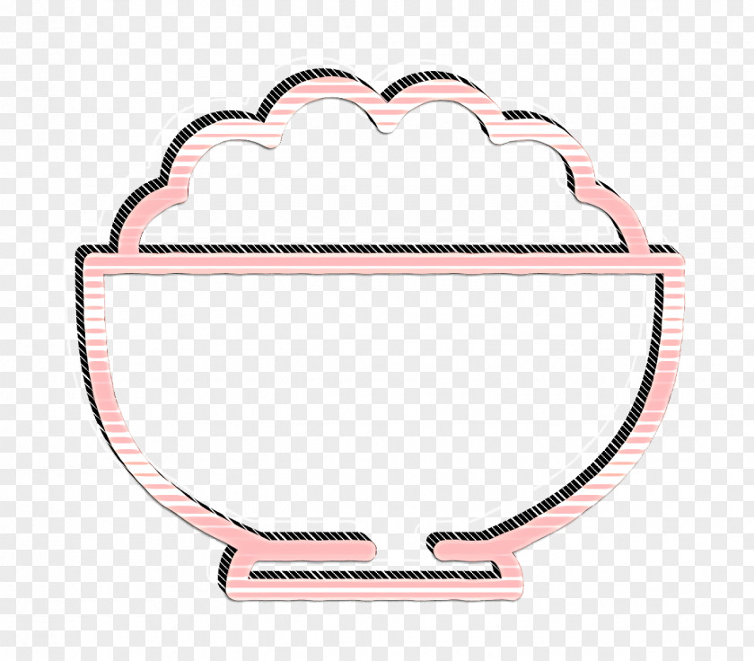 Bowl Of White Rice Icon Eating Food PNG