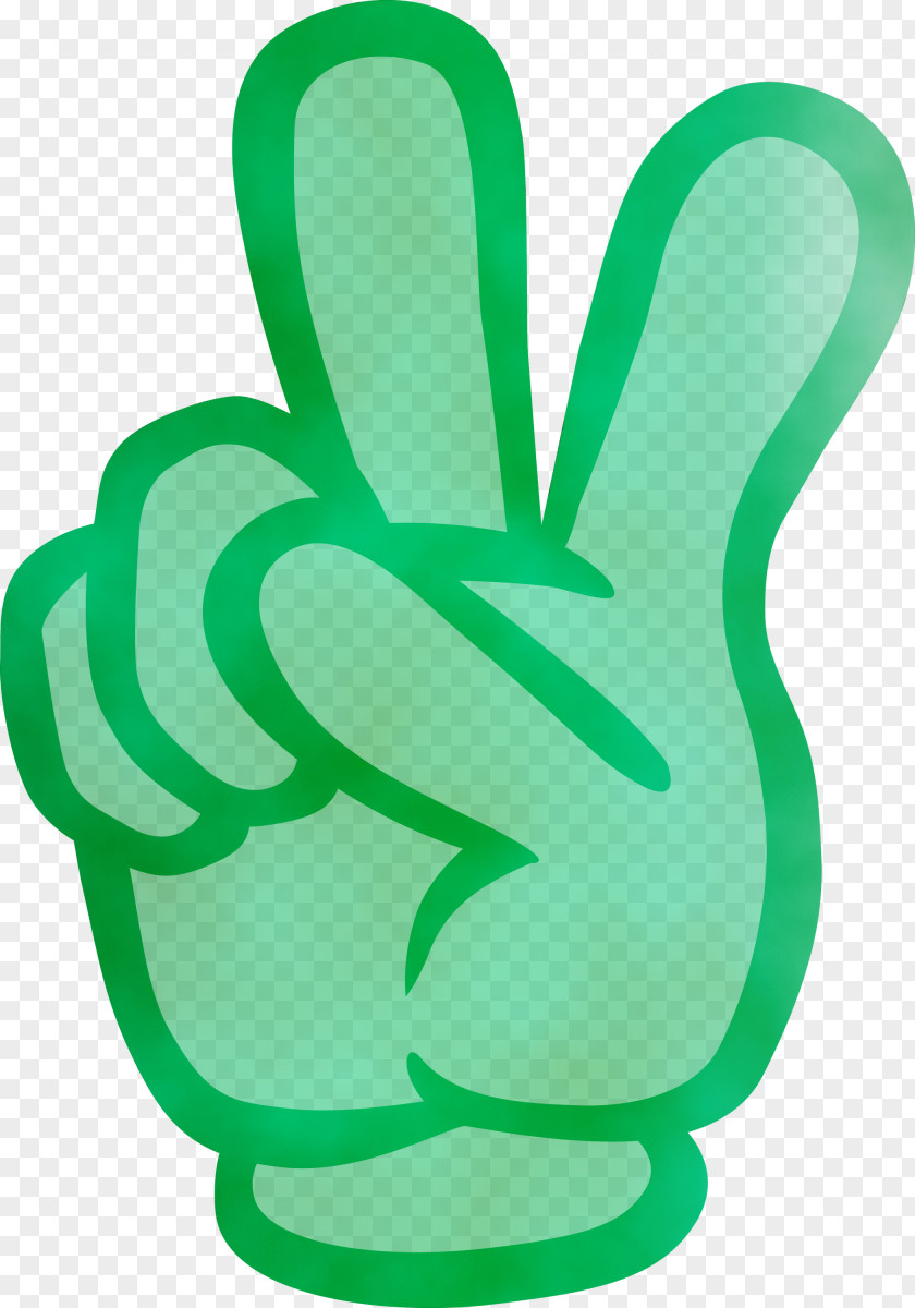 Green Symbol Hand Plant Gesture PNG