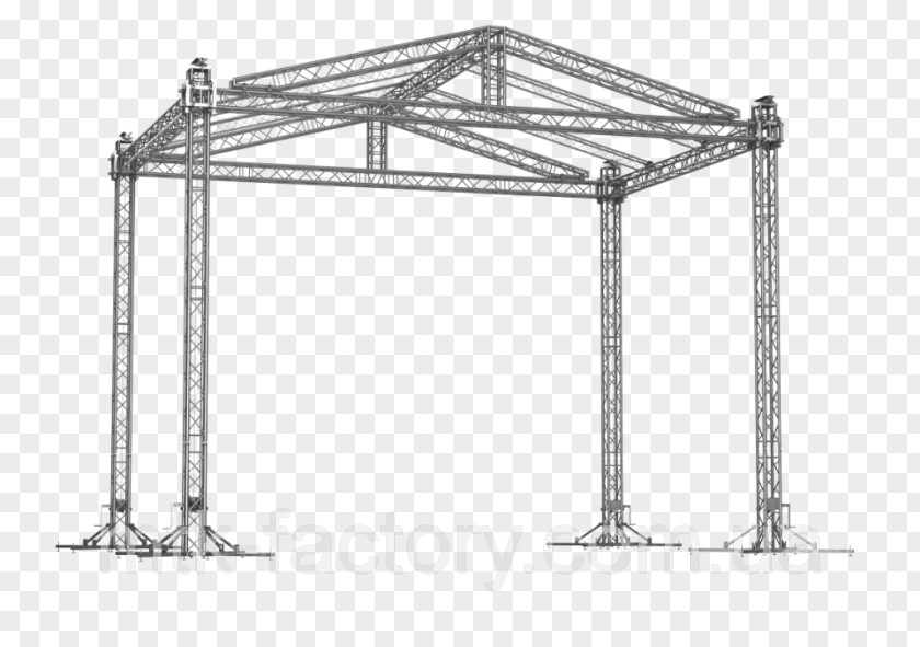 Gable Roof Timber Truss Architectural Engineering PNG