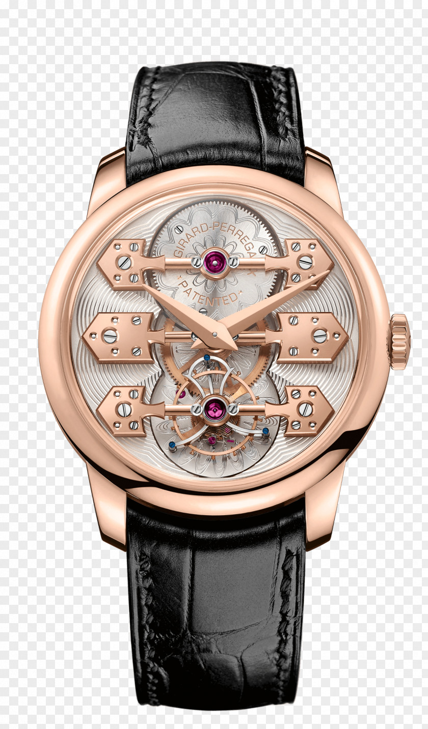 Gold Medal Material Tourbillon Baselworld Girard-Perregaux Pocket Watch PNG