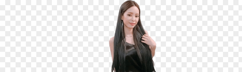 Heize Straight Hair PNG Hair, woman wearing black top clipart PNG