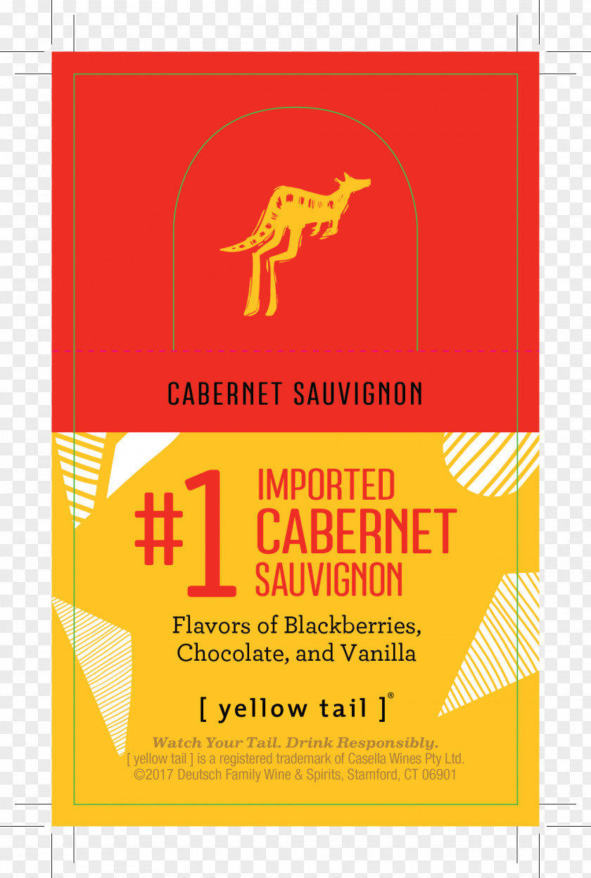 Shelf Talker Wine Merlot Yellow Tail Shiraz Cabernet Sauvignon PNG