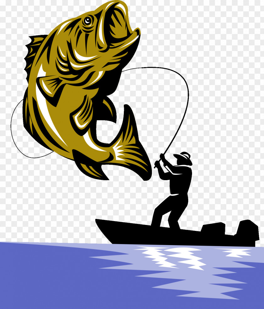 Fishing Industry Rod Boat Bass Largemouth PNG