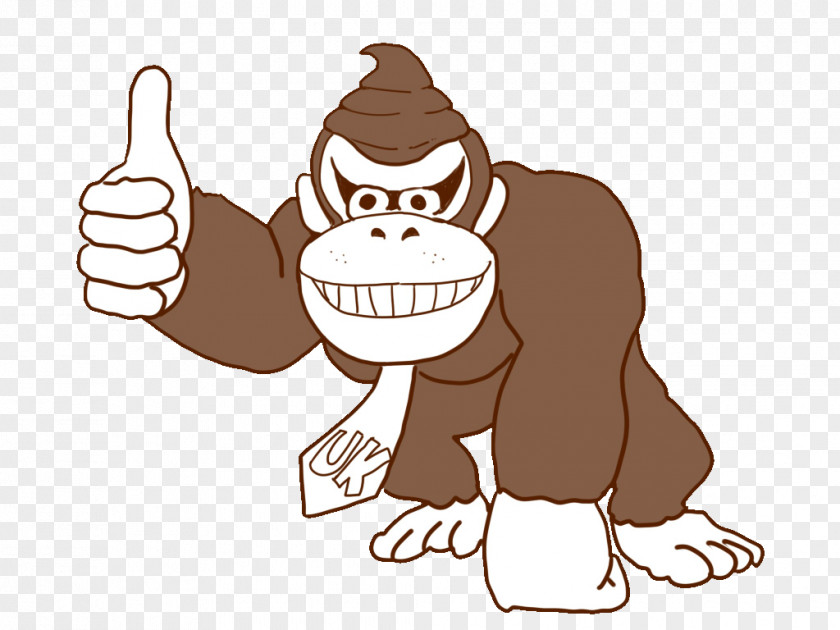 Gorilla Niconico Donkey Kong Clip Art PNG