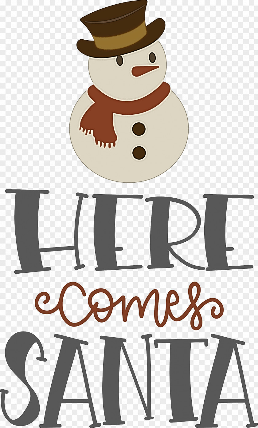 Here Comes Santa Christmas PNG