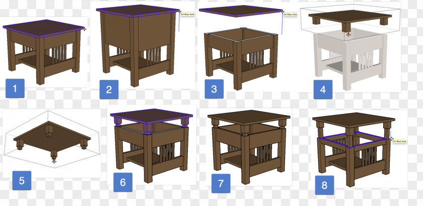 Isolate Coffee Tables SketchUp Garden Furniture PNG