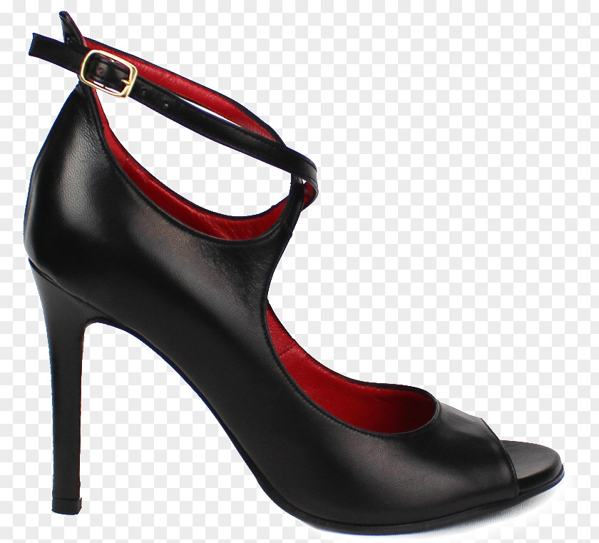 Sandal High-heeled Shoe Slip-on Leather PNG