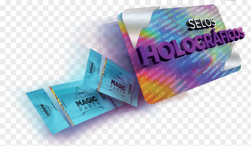 Selo Magic Hologram Holography Photography Label Plastic PNG