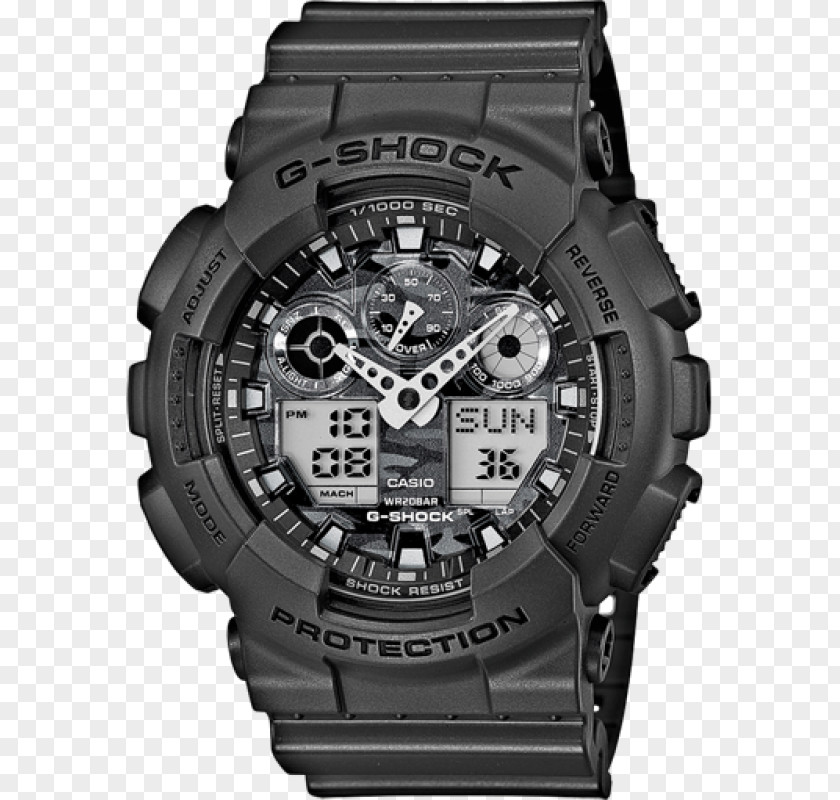 Watch G-Shock GA100 Casio Water Resistant Mark PNG