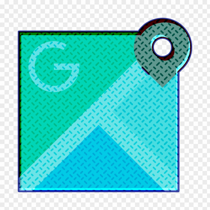 Azure Teal Direction Icon Google Gps PNG