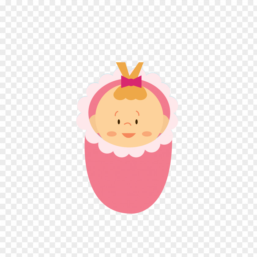 Baby Pink Infant Cartoon Child PNG
