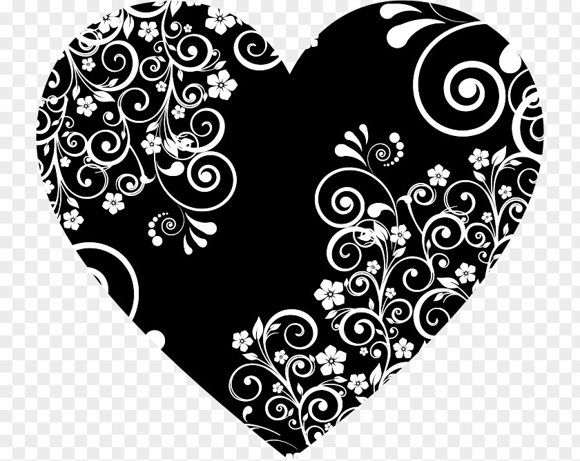 Heart Floral Decorative Arts Clip Art PNG