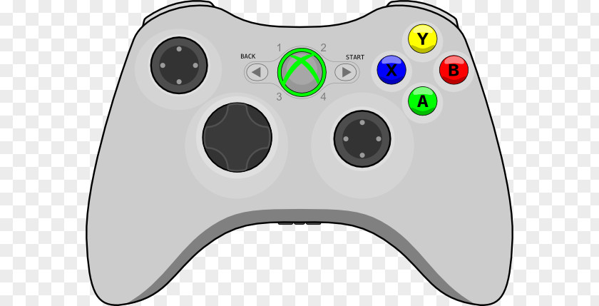 Svg Gallery Black Xbox 360 Controller One Clip Art PNG