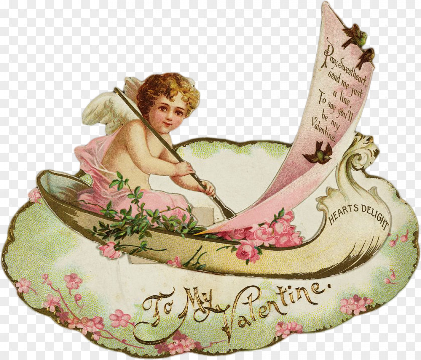 Valentine's Day Victorian Era Post Cards Stock Photography PNG