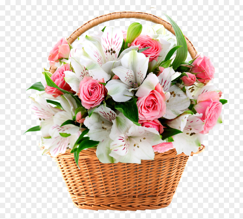 Blumen Flower Bouquet Floristry Basket Gift PNG