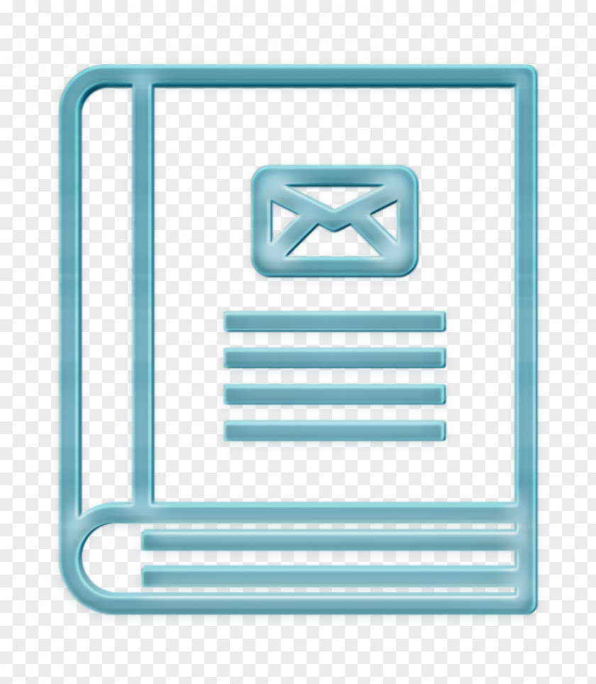 Contact And Message Icon Notepad Book PNG