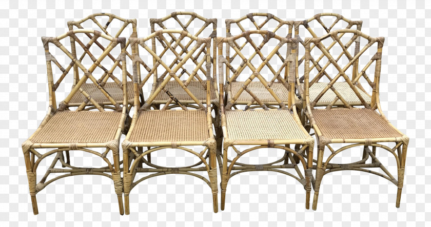 Table Chair Chinese Chippendale Wicker Dining Room PNG