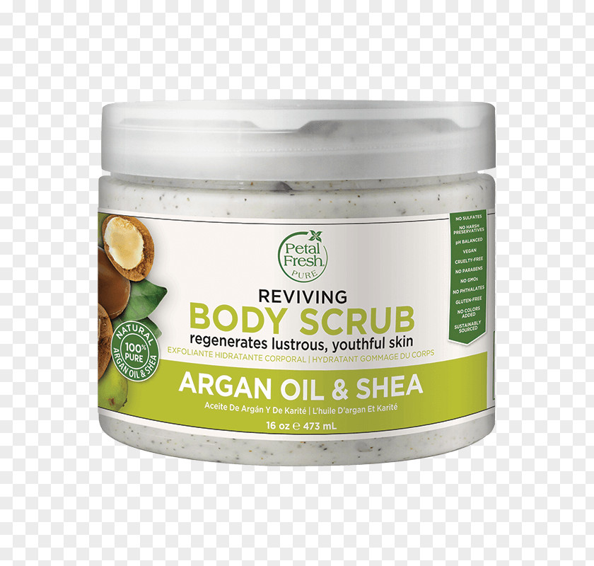 Body Scrub Argan Oil Shea Butter Ounce Vitellaria PNG