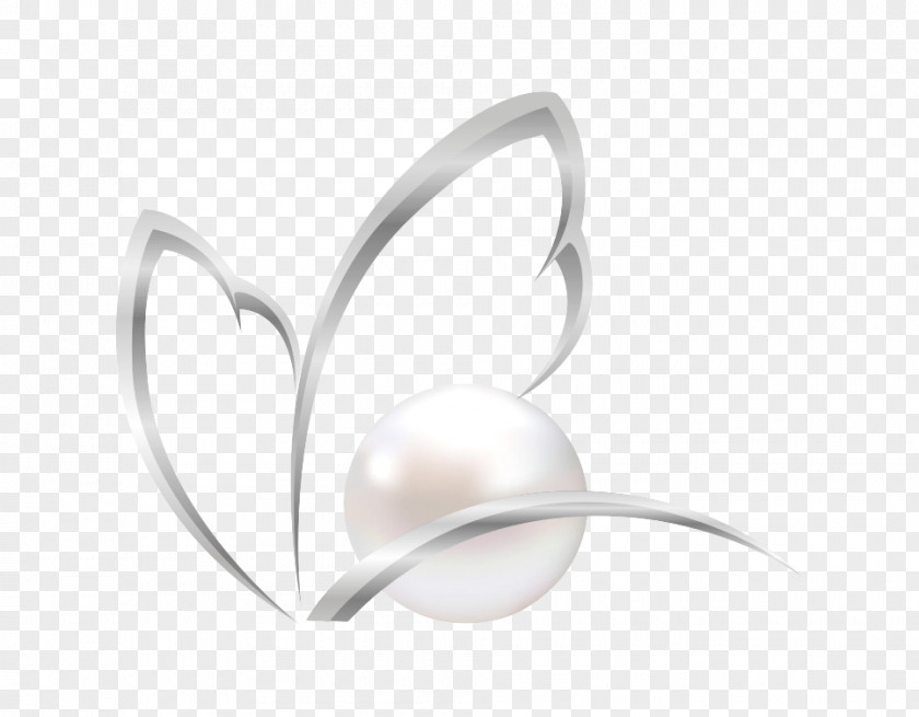 Butterfly Pearl White Material Pattern PNG
