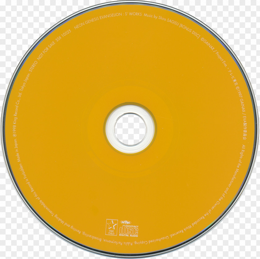 CD DVD Image Compact Disc Yellow Circle PNG