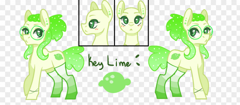 Key Lime Horse Cartoon Green Animal PNG
