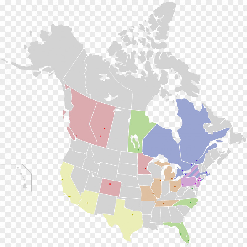 Canada United States Blank Map Clip Art PNG