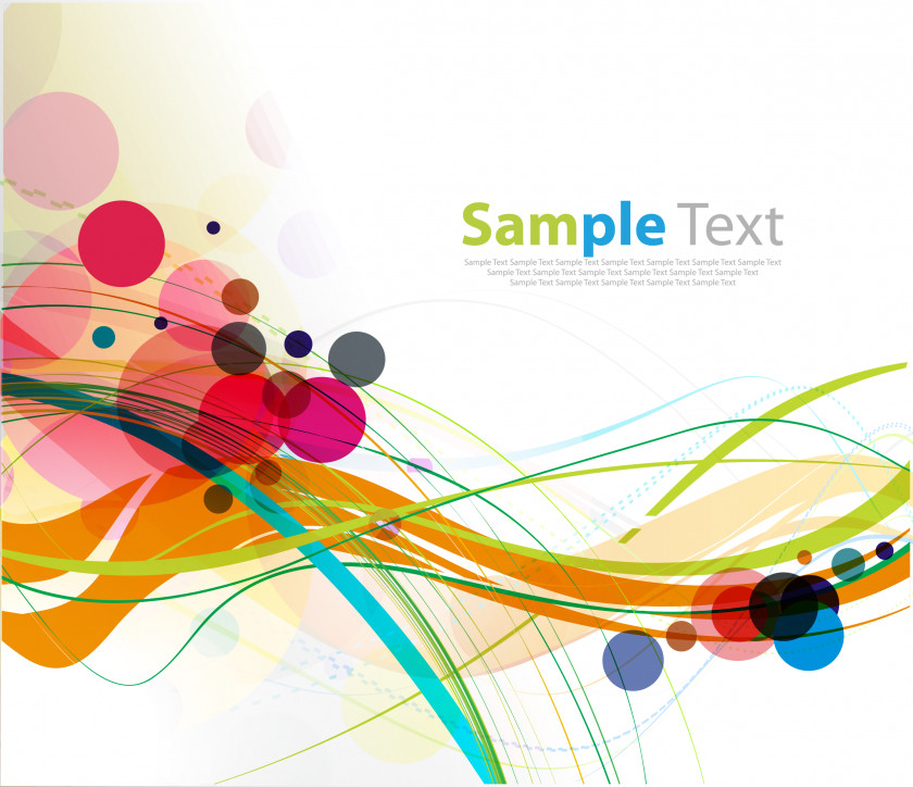 Color Abstract Wave Vector Clip Art PNG