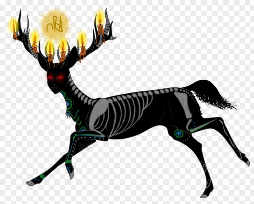 Reindeer Horse Antler Mammal PNG