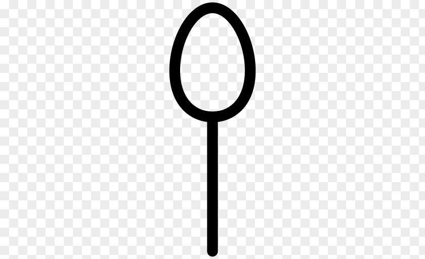 Spoon Symbol Circle Font PNG