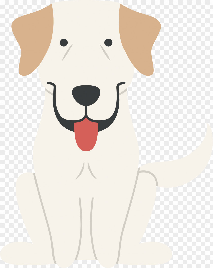 Vector Cute Hand Painted Puppy Labrador Retriever Dog Breed Companion PNG