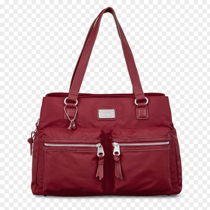 Bag Tote Red Leather Handbag PNG