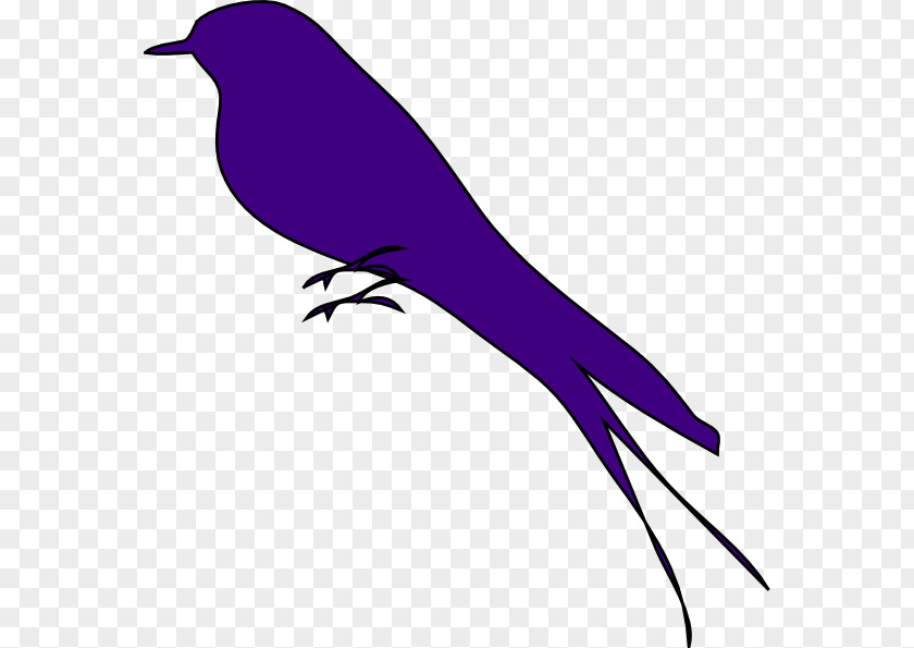 Bird Silhouette Purple Clip Art PNG