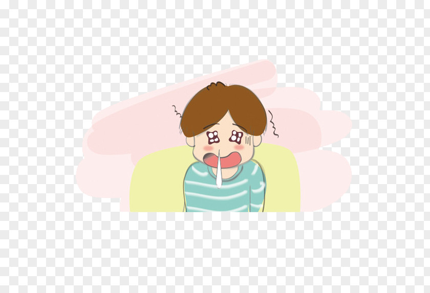 Cartoon Hand-painted Sick Runny Nose Common Cold Caccola Rhinorrhea Influenza Symptom PNG