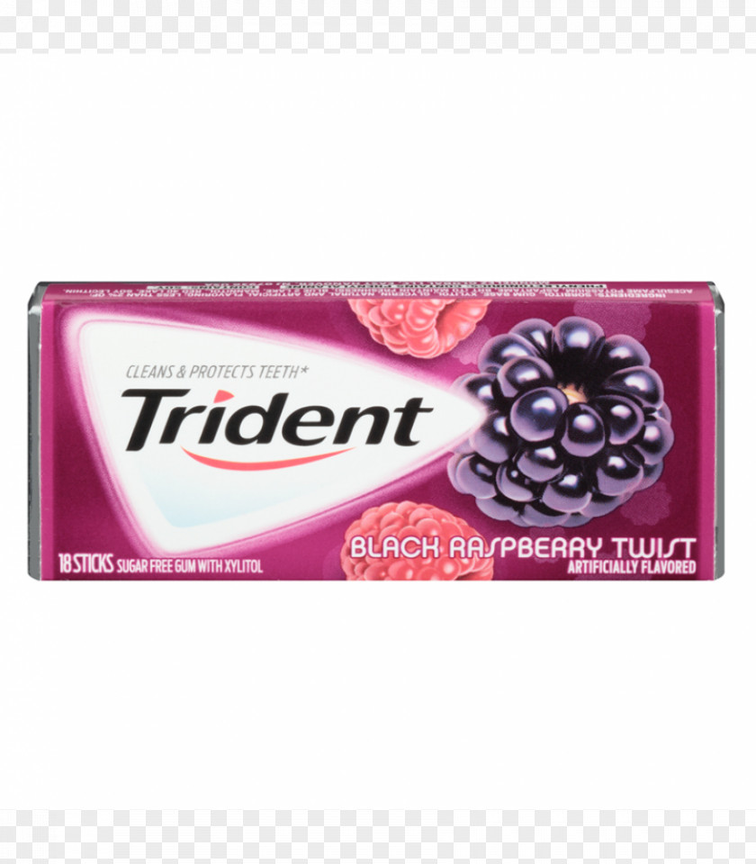 Chewing Gum Trident Strawberry Candy Stride PNG