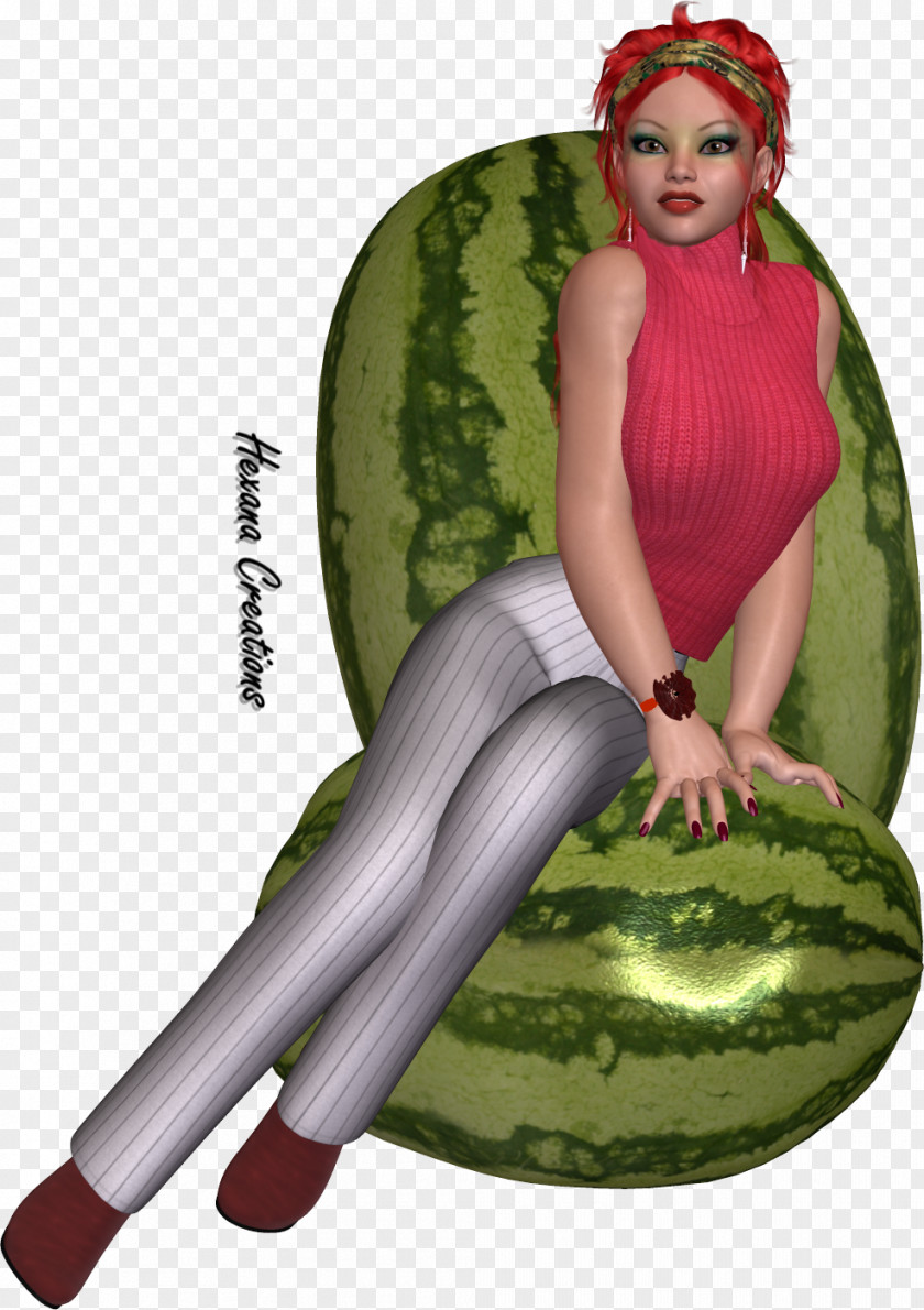 Watermelon Character PNG