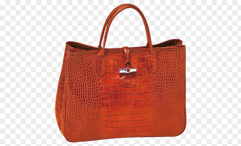 Bag Tote Leather Longchamp Handbag PNG