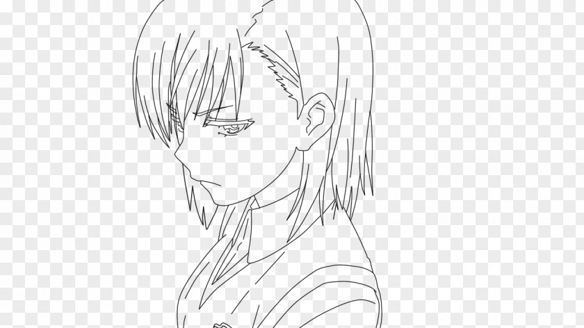 Misaka Drawing Line Art Hair Arm Sketch PNG
