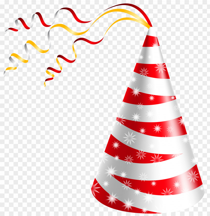 White And Red Party Hat Clipart Image Birthday Clip Art PNG