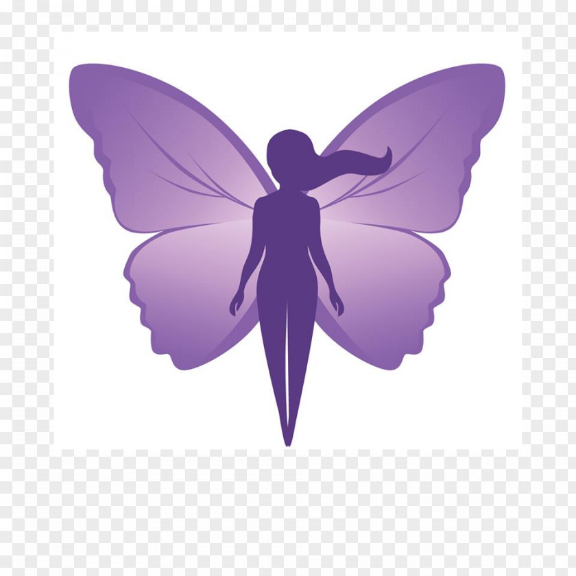 Butterfly Woman Moth Organization Logo PNG