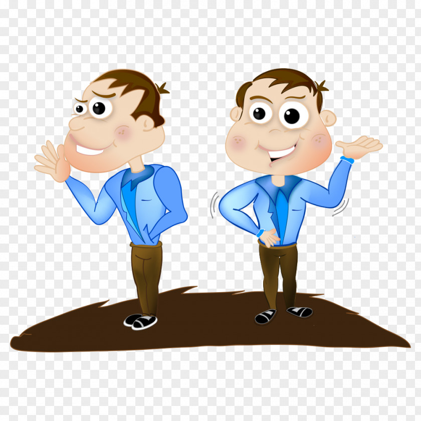 Cartoon Business People Drawing PNG