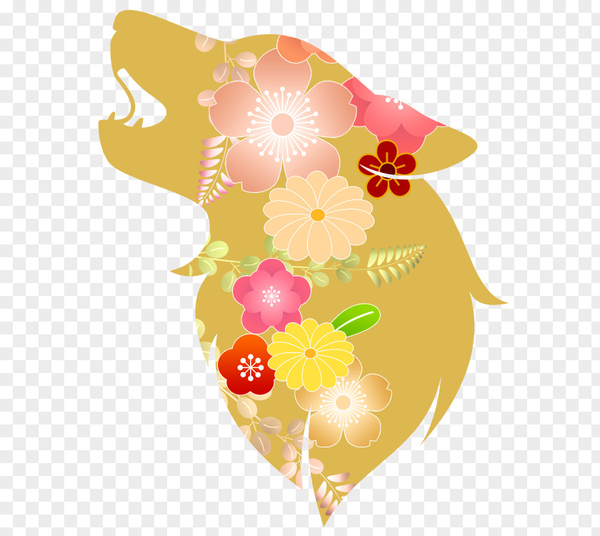 Dog New Year Card Japanese 0 PNG