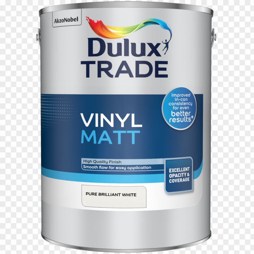 Paint Dulux Trade Vinyl Matt Durable Flat Acrylic PNG