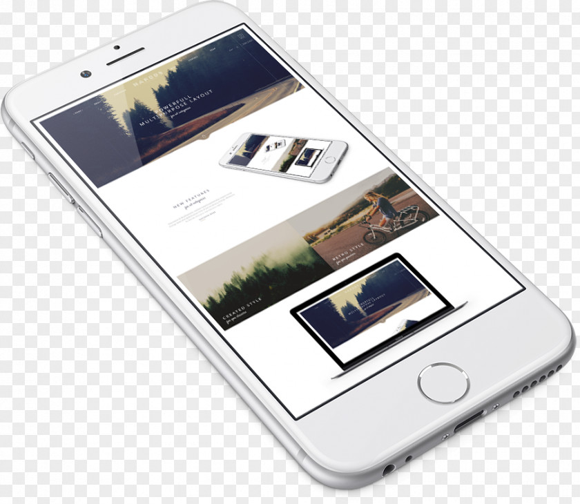 Smartphone Responsive Web Design Template System PNG