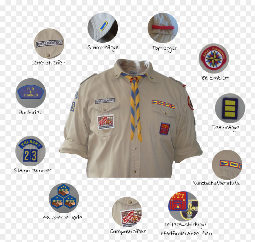 T-shirt Royal Rangers Scouting Uniform Gear PNG