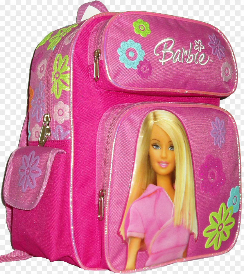 Bag Baggage Backpack Barbie Child PNG